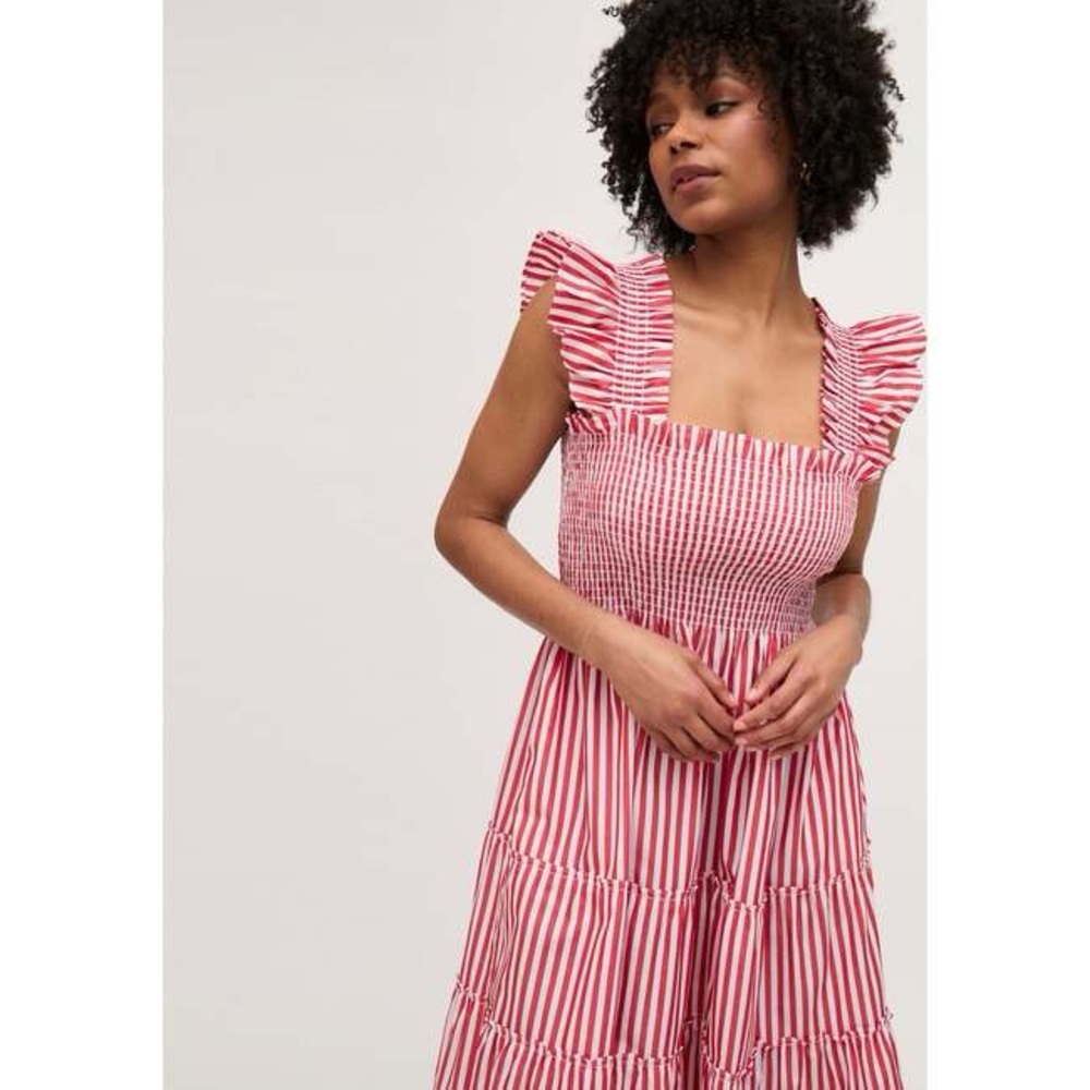 Hill House Ellie Nap Dress Cherry Stripe